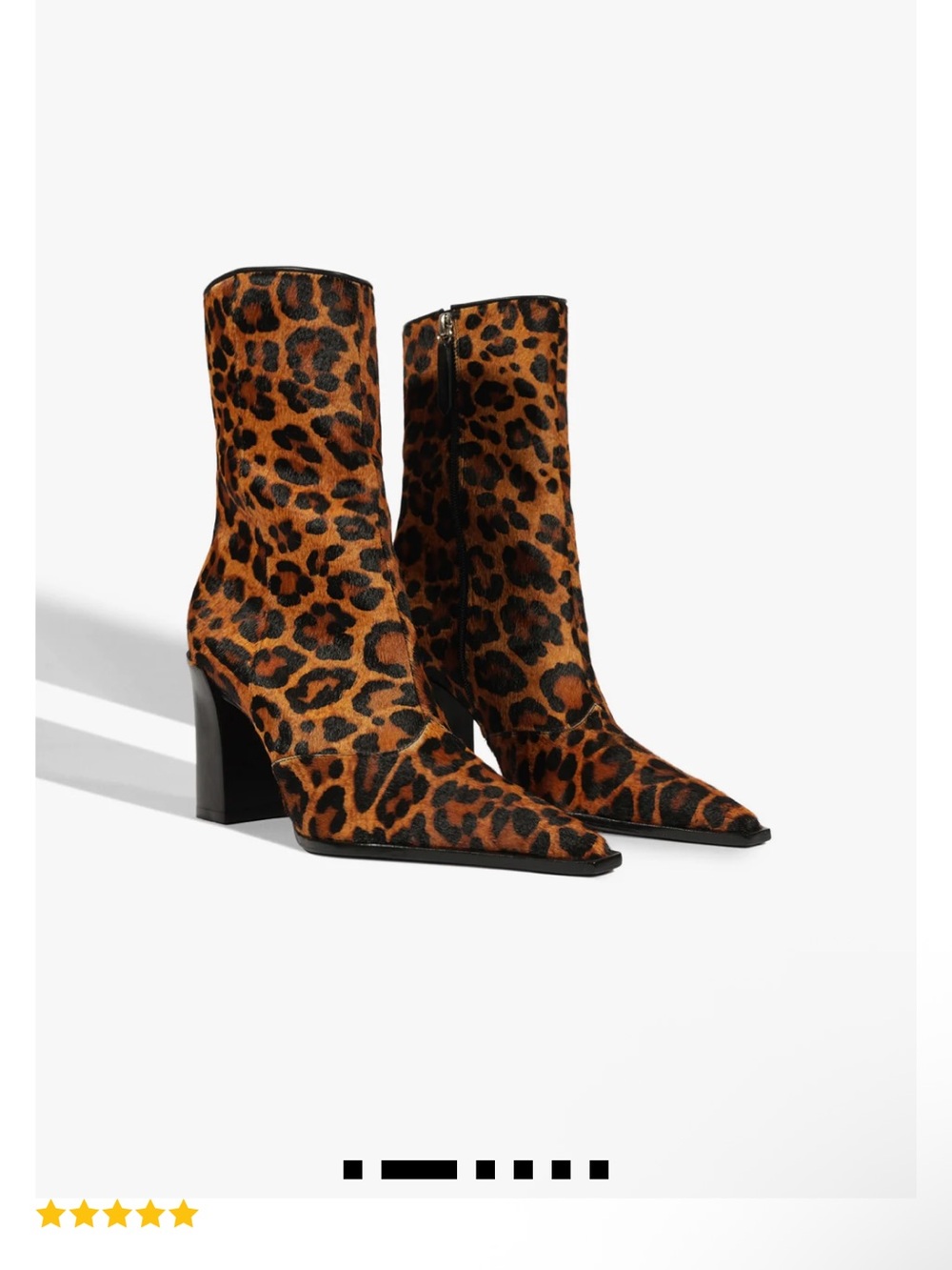 SCHUTZ Leopard-Print RAFFAELA HAIR CALF BOOTIE
